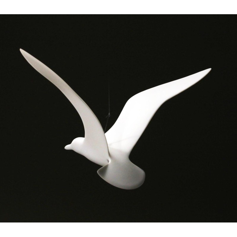 Seagull Mobile by John Perry Upwing Hovering Statue 14in Wing-span