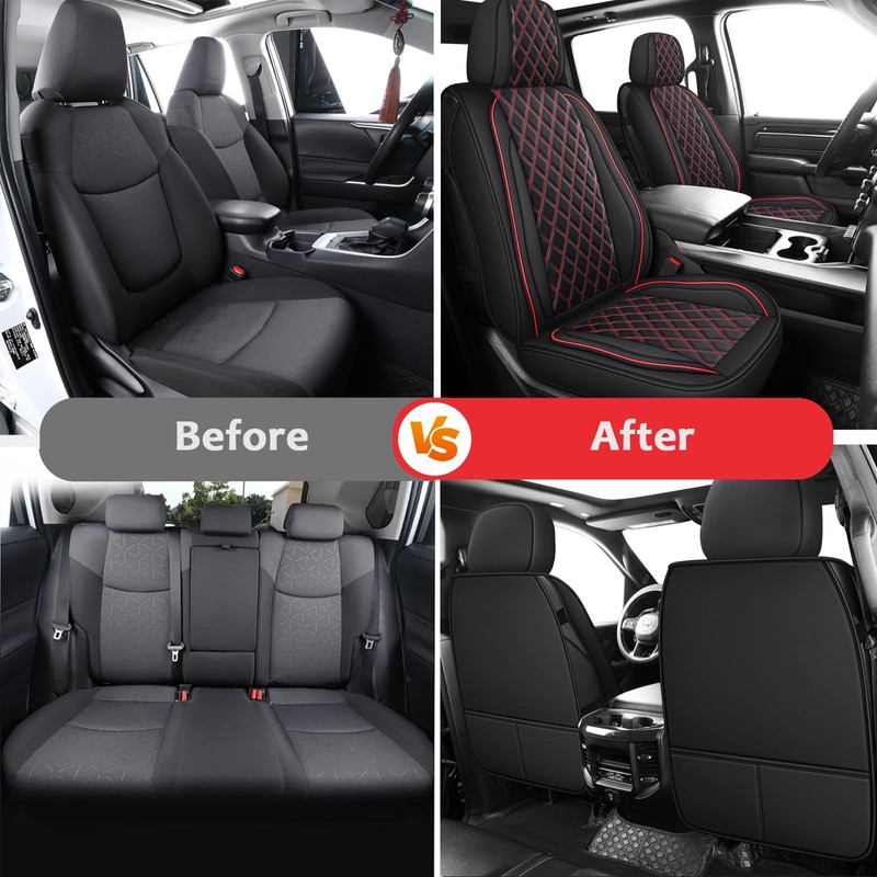 MIROZO Silverado Seat Covers,Truck Seat Covers Compatible with 2007-2013 and