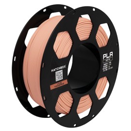 HATCHBOX Matte PLA 3D Printer Filament, Dimensional Accuracy +/- 0.03 mm, 1 kg Spool, 1.75 mm, Vivid Tangerine