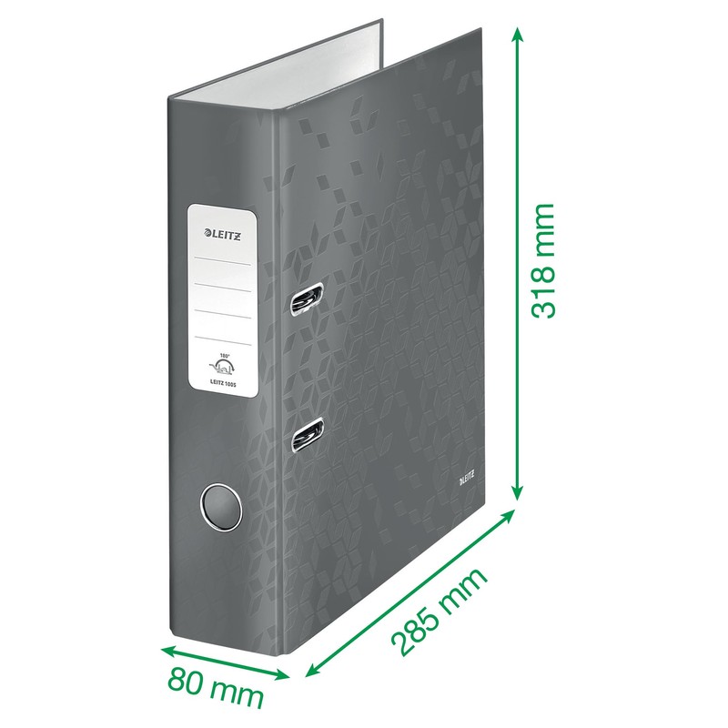 Leitz Wow Series 10054054 Quality Folder 180° A4 8 cm