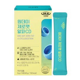 HLB Pharmaceutical One Day Zero Fat Alpha CD 14 packs (2) / HLB제약 원데이 제로팻 알파CD 14포 2개