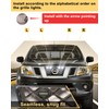 OKLSG LED Front Grill Lights for Nissan Frontier 2009-2021 Raptor