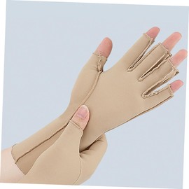 Vaguelly 1 Pair Compression Fingerless Sports Gloves for Men Breathable High Elastic Workout Gloves for Fitness Running and Cycling Provides Wrist Support and Enhanced Grip