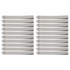 20pcs Stainless Steel Hemming Clips 3 Inch Measurement Ruler Quilting