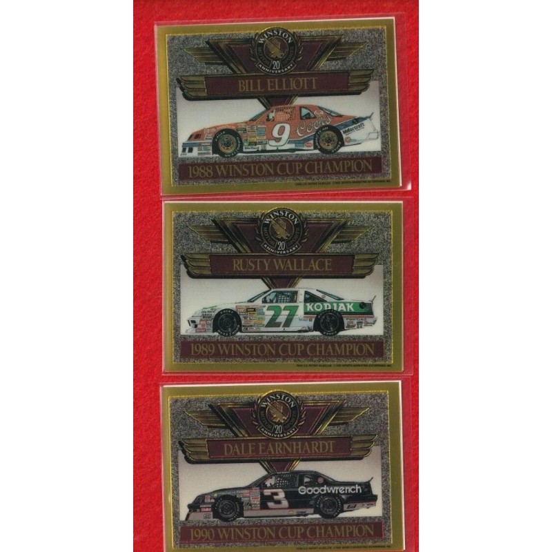 1991 Winston Cup 20th Anniversary Acrylic 21 Card Factory Sealed