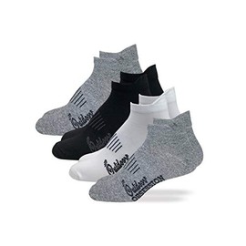 Outdoor Obsession Mens Womens Heel Tab Athletic Low Cut Ankle Socks 4 Pair Pack (Assorted, Shoe Size 9-13 - Sock Size Large)