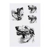 4 x 'Borzoi Dog Portrait' Temporary Tattoos (TO00073024)