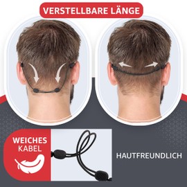 SIGONNA Glasses Strap Eyeglass Holder Band - No Tail Sunglasses Strap Sports for Men Women - Adjustable Eyeglasses Strap Lanyard 13” M - Anti Slip Eye Glasses Holders Around Neck Head 2 Pcs