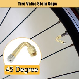 X AUTOHAUX 2 x Valve Extension 45 Degree Valve Extension Copper Valve Adapter Angle Valve Extension Angle Valve