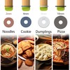 Aguegro Rolling Pin with Adjustable Thickness Ring, Dough Thickness for