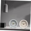 ORFOFE 1pc Industrial Style Mute Clock Light Grey Desktop Clock