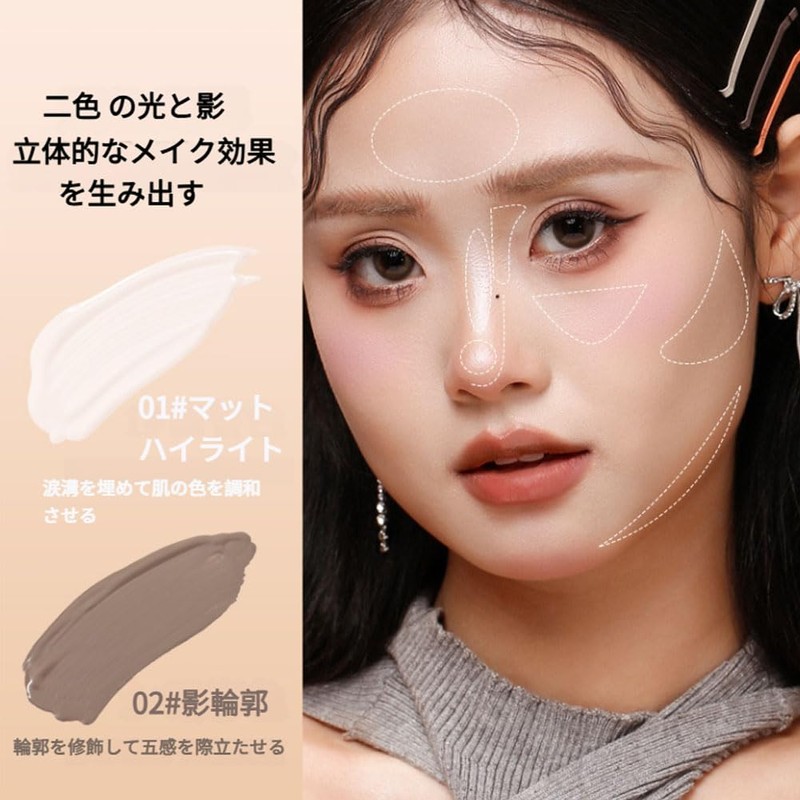 FOMIX Highlighter 3D Creation Shading Highlights Liquid Stick Contour Concealer