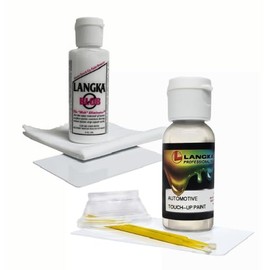 Langka 2oz Blob Eliminator and 1oz Touch-Up Paint Compatible with 2013, Nissan, GT-R, QAB, White Pearl Tricoat.