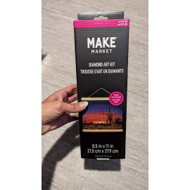 Make Market Diamond Art Kit - Summer Desert Sunset Scene 8.5x11