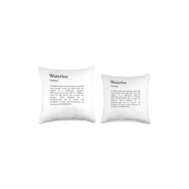 Funny Waterboy Hydration Specialist Definition Throw Pillow