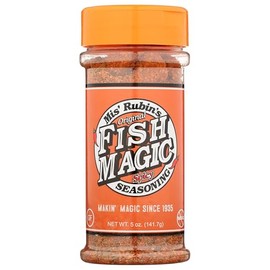 Magic Fish Seasoning, Cajun Seasoning, Savory, Spicy & Finger Licking Good – Catfish, Bass, Salmon, Shrimp Seasoning – Dry Rub For Fish & Seafood Seasoning for Paella, Jumbo, or A Fish Fry (5 oz)