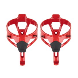 ZEFAL Pack Pulse A2 - Set of Two Bottle Cages Lightweight Bicycle Mountain Bike Road Bike Strong and Durable 26g per Bottle Cage Red