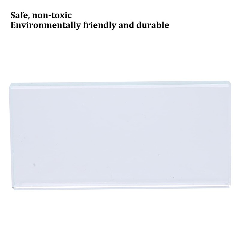 Glass Rectangle Nail Art Palettes, Manicure Colour Mixing Mixing DIY