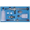 CYBERNOVA Double-Action Trigger Air-Paint Control Large Capacity Cup Airbrush