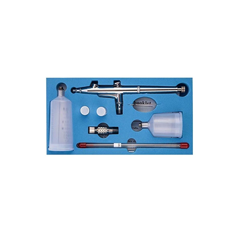 CYBERNOVA Double-Action Trigger Air-Paint Control Large Capacity Cup Airbrush