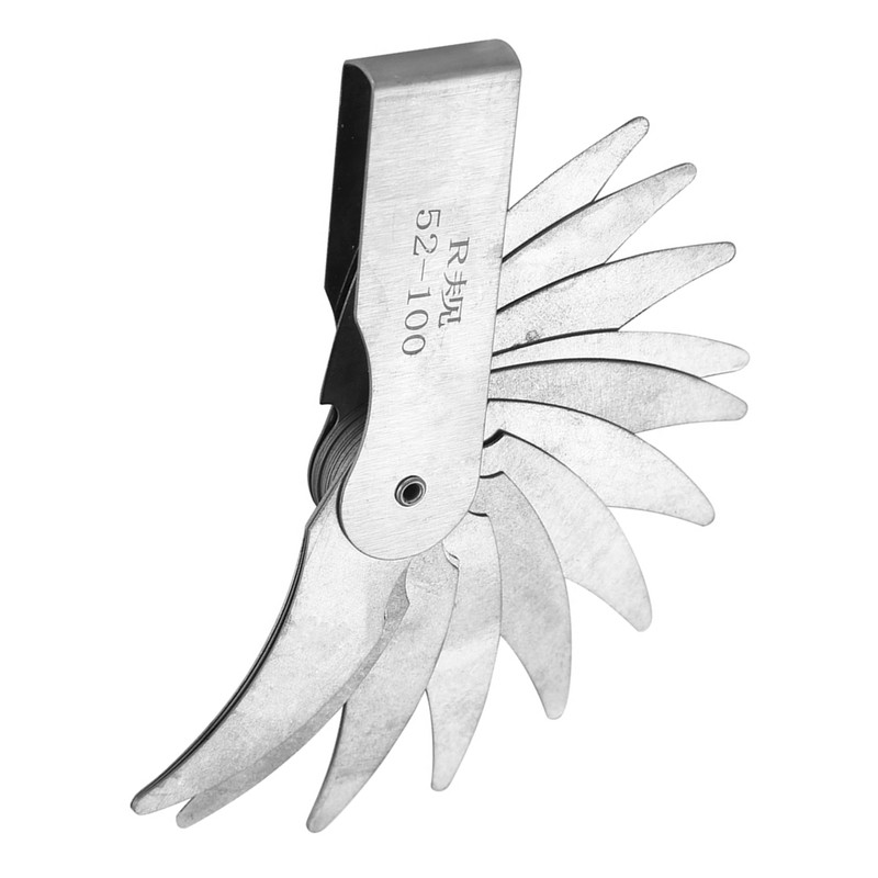 Stainless Steel Radius Fillet Gauge External Internal Concave Convex Measuring