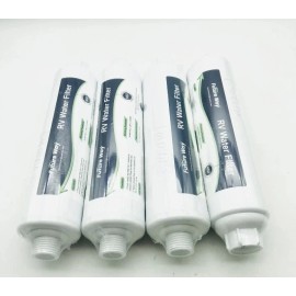 Future Way 4-Pack INLINE RV Water Filter Reduces Odors Sediments