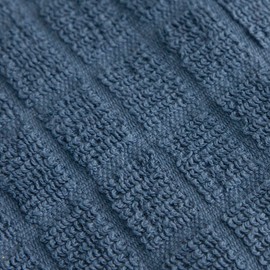 Ritz Premium Kitchen Towel and Dish Cloth Value Set: Highly Absorbent, Super Soft, Long-Lasting, 100% Cotton Checked and Solid Hand Towels, Tea Towels, Bar Towels - 12 Pack, Federal Blue/Graphite