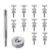 32 PCS Press Stud Kit, Stainless Steel Snap Fastener Tool