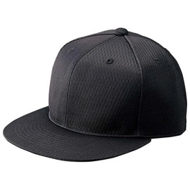 ZETT BH181T Baseball Hex Flat Brim Cap, White (1100)