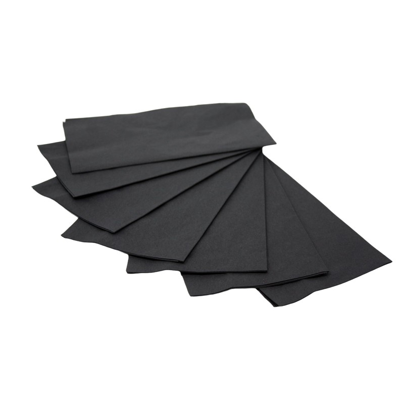 Black Dinner Napkins | 2-Ply | 15" x 17" |