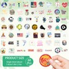 simarro Pack of 60 Stickers, Love World Peace Sticker Set,