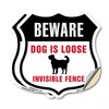 Beware Dog Is Loose Invisible Fence (2 Pack) 18 inch