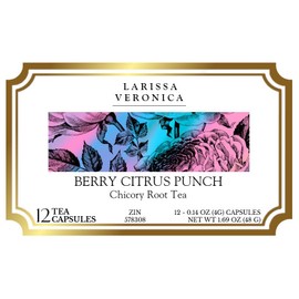 Berry Citrus Punch Chicory Root Tea (Single Serve K-Cup Pods) (12 pods, ZIN: 578308) - 3 Pack