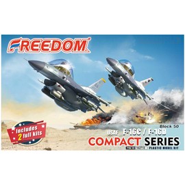 Freedom Model Kit, Compact Series, US Air Force USAF F-16C / F-16D Block 50 Plastic Model FRE162710