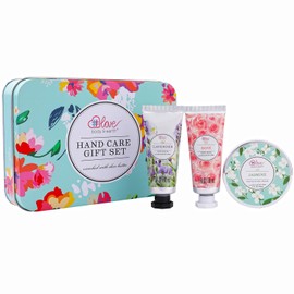 Hand Lotion Set - Travel Size Hand Cream Gift Set, Hand Lotion Gift Box, Repair&Moisture Dry Hands, Skin Care Christmas Gift Set for Women, Includes 2 Hand Cream & Exfoliating Cream