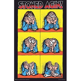 Scorpio Posters Stoned Agin! - by R. Crumb - Laminated Poster - 11.5" x 17.5"
