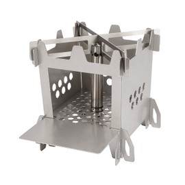 HexoTools Wood Burning Camping Rocket Stove, Portable Backpacking Stainless Steel Wood Stove Camping Gear Accessories for Emergency Survival Outdoor Hiking Travel Picnic BBQ