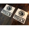 MATCO TOOLS 6” (set Of 2) Logo BLACK Bumper Sticker