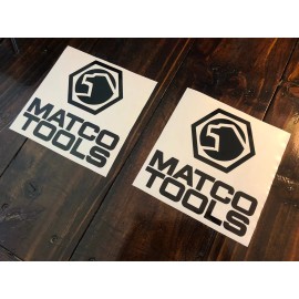 MATCO TOOLS 6” (set Of 2) Logo BLACK Bumper Sticker Decal Tool Box Window VINYL