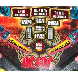 ULEKstore Flames - Pinball Machine Flipper Bat Topper MOD for Stern's AC DC & KISS Pinball