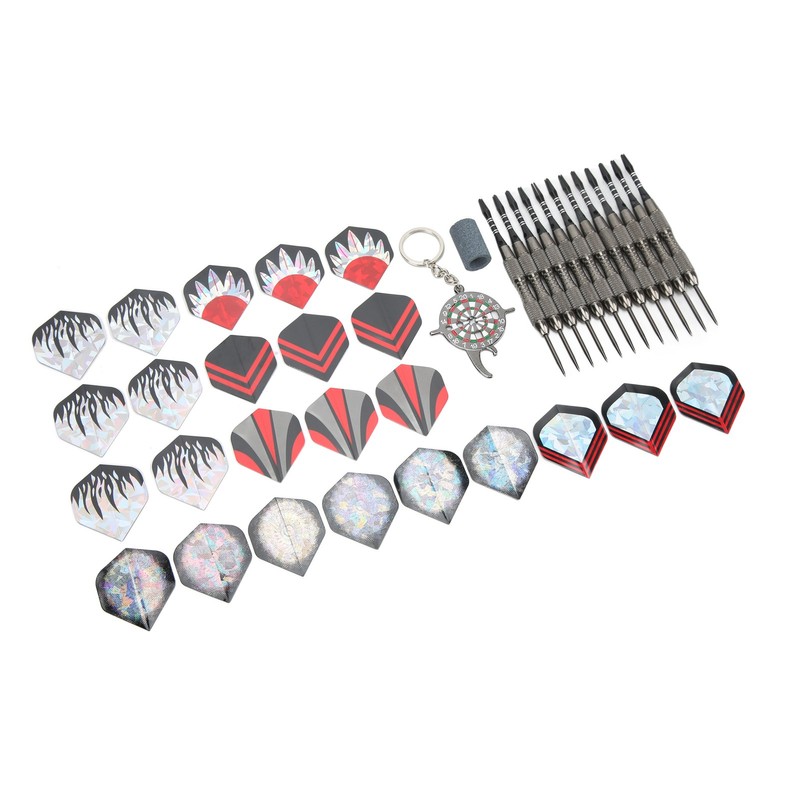 12Pcs Dart Set Stainless Steel Tip Anti Fall Competitive Entertaining