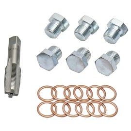 STRAIGHT 18-700 Oil Drain Hole Correction Kit for M0.5 x 0.05 inches (12 x 1.25 mm)