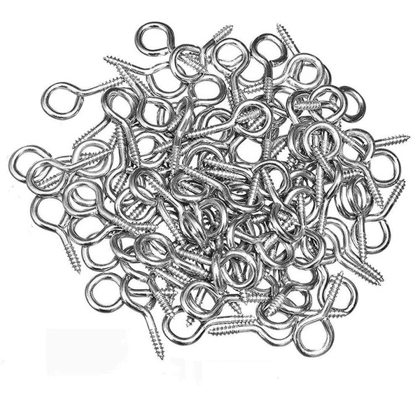 MZMing [300 Pack] Mini Screw Eye Pin 15mm x 7mm