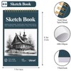 Utron 5.5"x8.3" Sketch Book Set, 2 Packs Top Spiral Sketchbook,