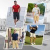 ZOXOZ Men's Cargo Shorts Summer Shorts Chino Shorts Elastic Waist
