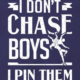 CafePress Wrestling Girls I Don't Chase Boys I Pin Them Kitchen Apron with Pockets, Grilling Apron, Baking Apron