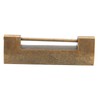 Brass Antique Padlock Spacing 5.9cm Exquisite Rustproof Chinese Old Style