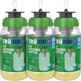 Fly Traps Outdoor- Reusable Hanging Fly Trap- (3-Pack) Add Water to Catch House & Horse Flies in Garden, Backyard & Barn, Natural and Non-Toxic