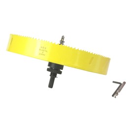 JIECHENG 9 inch Hole Saw for Wood,Soft metal,Drywall,Plasterboard and plywood,229mm Bi-Metal Hole Saw with Arbor Mandrel