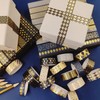 KAVI' S 18 Rolls Black Gold Washi Tape Set Basic
